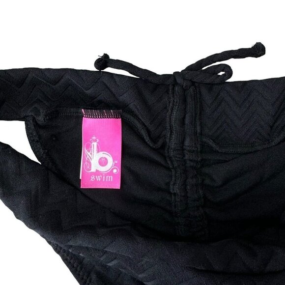 NWT B. SWIM Black Swimsuit 2PCs Bikini Bottom Sz.M Top Sz.D Sexy Beach - Picture 13 of 14